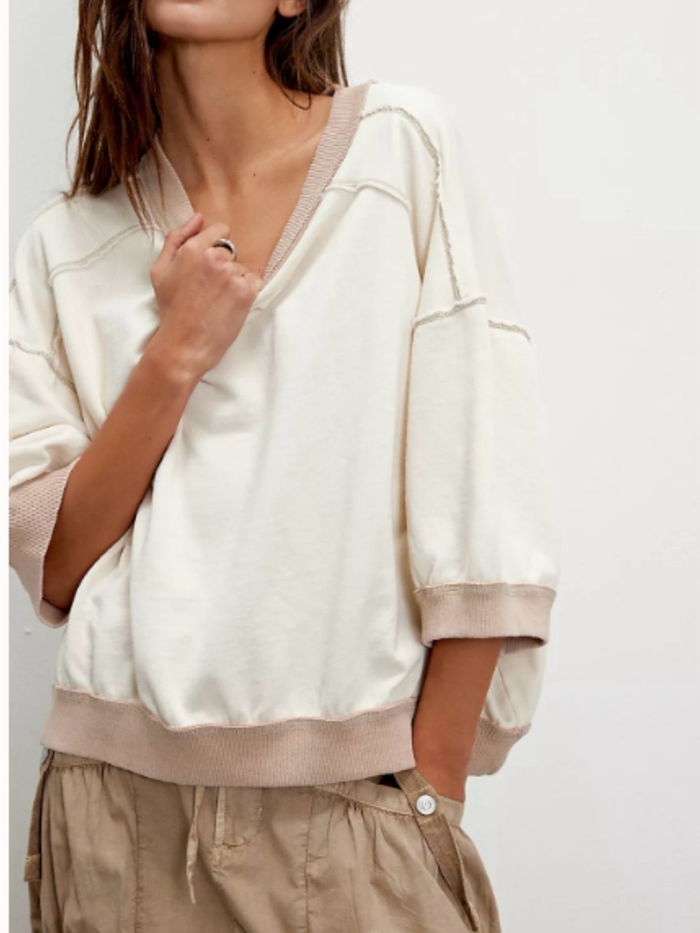 Free People We The Free Everything Pullover, size Medium $78 currently on site
